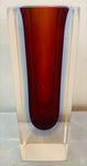 1960s Italian Murano Sommerso Glass Vase