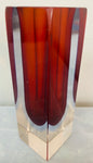 1960s Italian Murano Sommerso Glass Vase