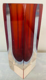1960s Italian Murano Sommerso Glass Vase