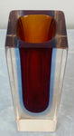 1960s Italian Murano Sommerso Glass Vase