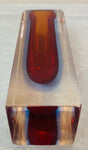 1960s Italian Murano Sommerso Glass Vase