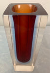 1960s Italian Murano Sommerso Glass Vase