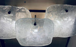 1960s J.T Kalmar Iced Glass Wall Lights