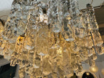 1970s Kalmar Two-Tier Iced Glass Chandelier