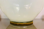 1970s Belgium White Illuminated Glass Lamp Base