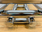 1970s French Stacked Tubular Chrome Coffee Table