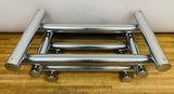 1970s French Stacked Tubular Chrome Coffee Table