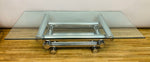 1970s French Stacked Tubular Chrome Coffee Table