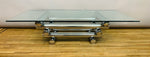 1970s French Stacked Tubular Chrome Coffee Table