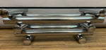 1970s French Stacked Tubular Chrome Coffee Table