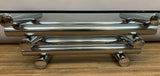 1970s French Stacked Tubular Chrome Coffee Table