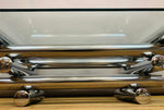 1970s French Stacked Tubular Chrome Coffee Table