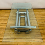 1970s French Stacked Tubular Chrome Coffee Table