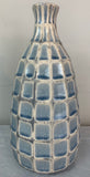 1970s Keramik Style Pale Blue Squares Vase