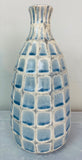 1970s Keramik Style Pale Blue Squares Vase