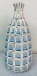 1970s Keramik Style Pale Blue Squares Vase