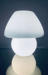 1970s German Putzler White Mushroom Table Lamp