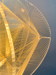 1970s Nylon and Perspex Sompex Pendant Light