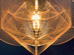 1970s Nylon and Perspex Sompex Pendant Light