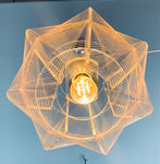 1970s Nylon and Perspex Sompex Pendant Light
