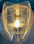 1970s Nylon and Perspex Sompex Pendant Light