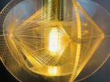 1970s Nylon and Perspex Sompex Pendant Light