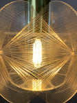 1970s Nylon and Perspex Sompex Pendant Light