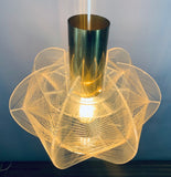 1970s Nylon and Perspex Sompex Pendant Light