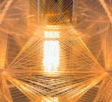 1970s Nylon and Perspex Sompex Pendant Light