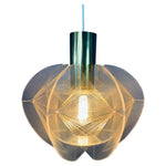 1970s Nylon and Perspex Sompex Pendant Light