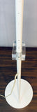 1970s Italian White Arc Floor Lamp