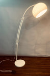 1970s Italian White Arc Floor Lamp