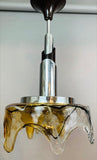 1970s Space Age Mazzega Murano Glass Pendant Light