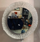 1970s German Hillebrand Illuminated Round Wall Mirror