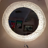 1970s German Hillebrand Illuminated Round Wall Mirror