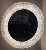 1970s German Hillebrand Illuminated Round Wall Mirror