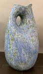 1970s Large German Fat Lava Violet Pottery Jug