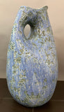 1970s Large German Fat Lava Violet Pottery Jug