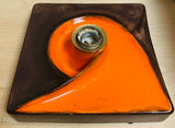 1970s German Ceramic Fat Lava Wall Sconces