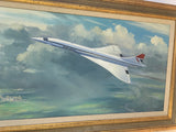 Concorde by Douglas Ettridge (1929-2009) Oil on Canvas Circa 1976