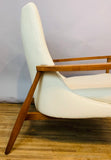 Contemporary American Aaron Ash & Leather Armchair