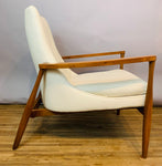 Contemporary American Aaron Ash & Leather Armchair