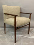 Pair of 1960s Danish Rosewood Upholstered Armchairs