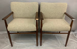 Pair of 1960s Danish Rosewood Upholstered Armchairs