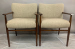 Pair of 1960s Danish Rosewood Upholstered Armchairs