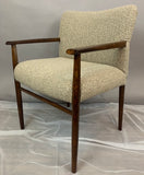 Pair of 1960s Danish Rosewood Upholstered Armchairs