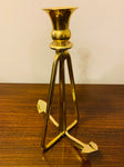 Pair of Vintage Nautical Anchor Brass Candlesticks