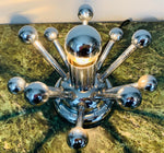 Pair of 1970s Chrome Sputnik Space Age Table Lamps