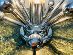 Pair of 1970s Chrome Sputnik Space Age Table Lamps