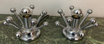 Pair of 1970s Chrome Sputnik Space Age Table Lamps
